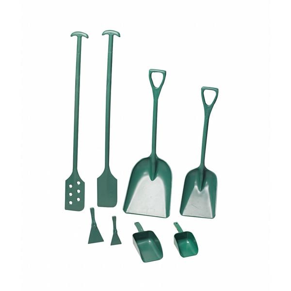 Remco Hygienic Square Point Shovel, Polypropylene Blade, 37-1/2 in L, White - 6981MD5