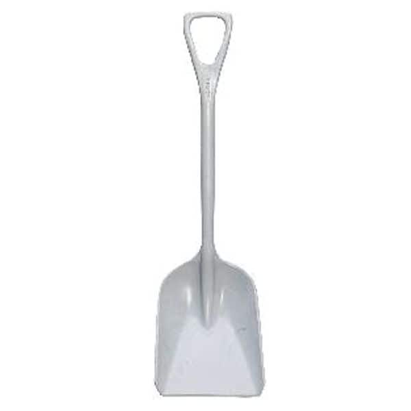 Remco Hygienic Square Point Shovel, Polypropylene Blade, 37-1/2 in L, White - 6981MD5