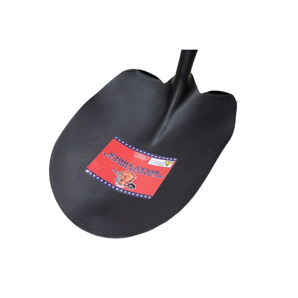 Bully Tools Shovel, 14 ga Steel Blade, Fiberglass Handle - 92715