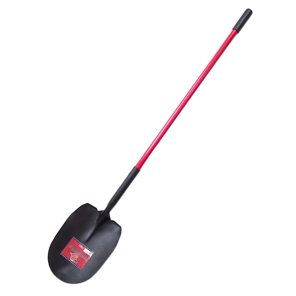 Bully Tools Shovel, 14 ga Steel Blade, Fiberglass Handle - 92715