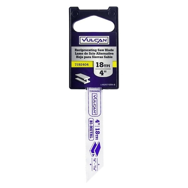 Vulcan Reciprocating Saw Blade, High Speed Steel Cutting Edge - 829371OR