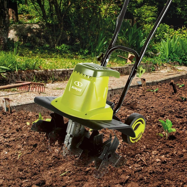Sun Joe Electric Garden Tiller/Cultivator, 16-Inch, 13.5 Amp - TJ604E