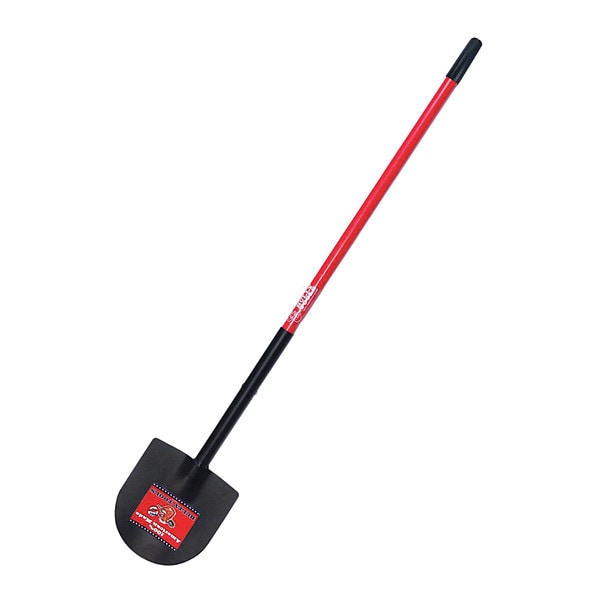 Bully Tools Weighted Caprock/Pony Shovel, 12 ga. Steel Blade, Fiberglass Handle - 92702