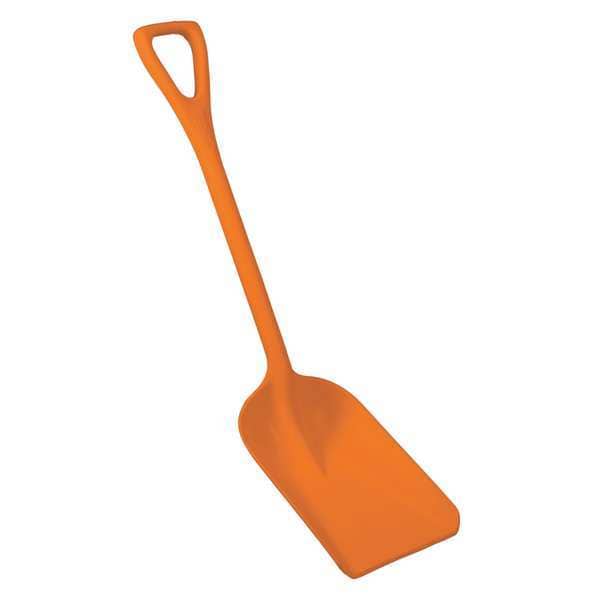 Remco Hygienic Square Point Shovel, Polypropylene Blade, 23 1/2 in L, Orange - 69817