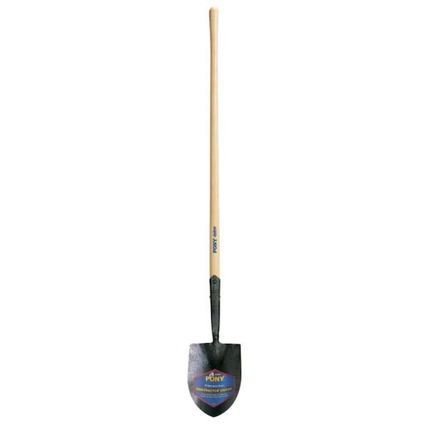 Ames Jackson J-450 56 in. Steel Scoop Irrigation Shovel Wood Handle - 1258200