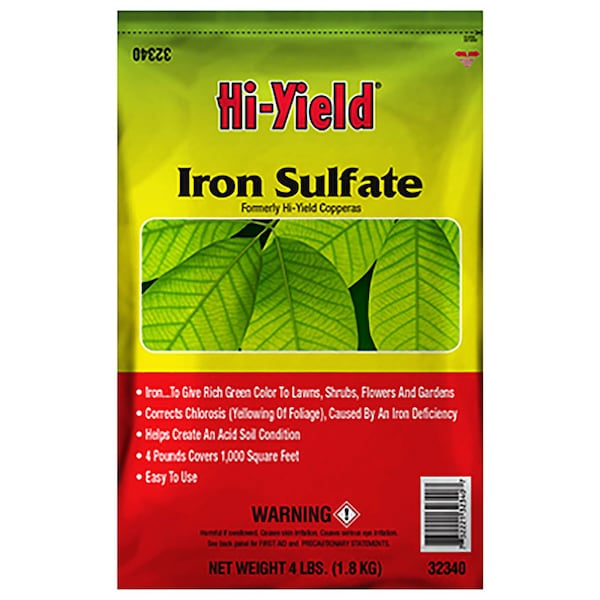 Hi-Yield Hi-Yield Iron Sulfate 1000 sq ft 4 lb - 32340