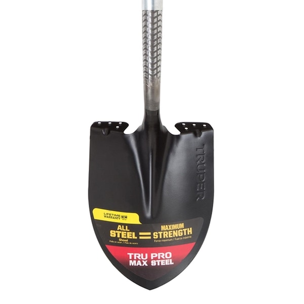 Truper Truper Tru Pro 40 in. Steel Round Digging Shovel Steel Handle - PRY-ST