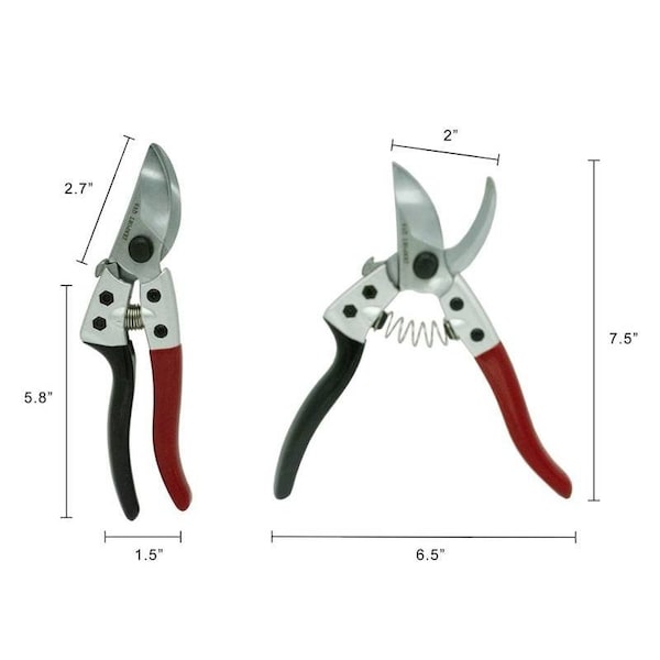 Zenport Q Series V8 Professional Chrome-plated Pruner, 3PK - QV8