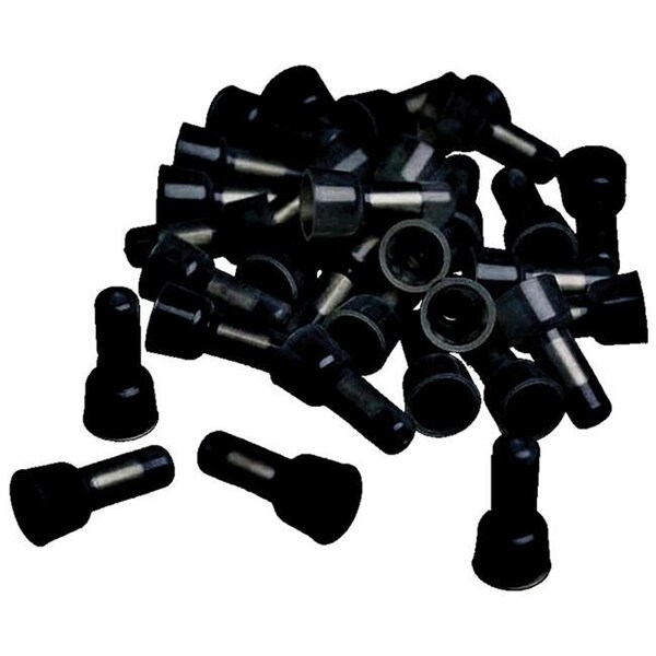 Xscorpion BCC1614 14-16 Calibre Tapas de Engarce; Negro - Paquete de 100 - BCC1614
