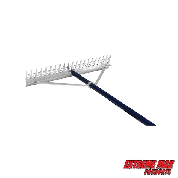 Extreme Max Extreme Max 3005.4233 24" Commercial-Grade Screening Rake for Beach and Lawn Care with 66" Handle - 3005.4233