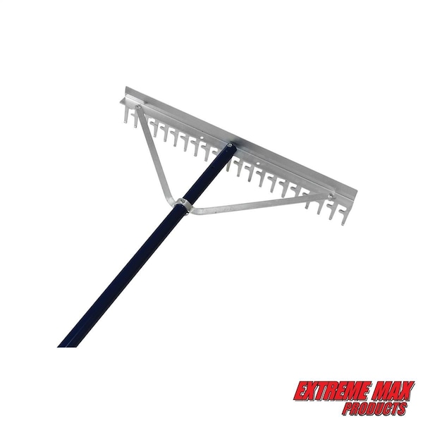Extreme Max Extreme Max 3005.4233 24" Commercial-Grade Screening Rake for Beach and Lawn Care with 66" Handle - 3005.4233