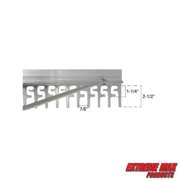 Extreme Max Extreme Max 3005.4233 24" Commercial-Grade Screening Rake for Beach and Lawn Care with 66" Handle - 3005.4233