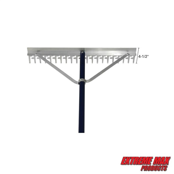 Extreme Max Extreme Max 3005.4233 24" Commercial-Grade Screening Rake for Beach and Lawn Care with 66" Handle - 3005.4233