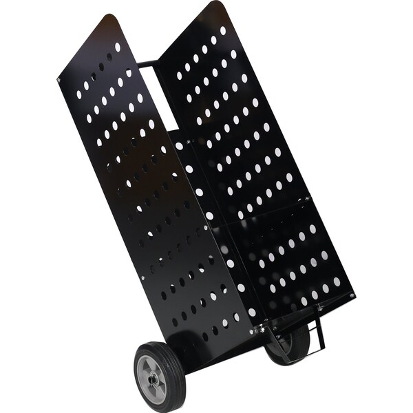 Edendirect Heavy-Duty Firewood Cart, Rolling Fireplace Log Rack, 200lbs Capacity, Indoor & Outdoor Use - ED-W46543806