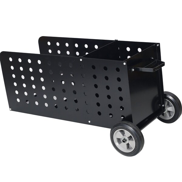 Edendirect Heavy-Duty Firewood Cart, Rolling Fireplace Log Rack, 200lbs Capacity, Indoor & Outdoor Use - ED-W46543806