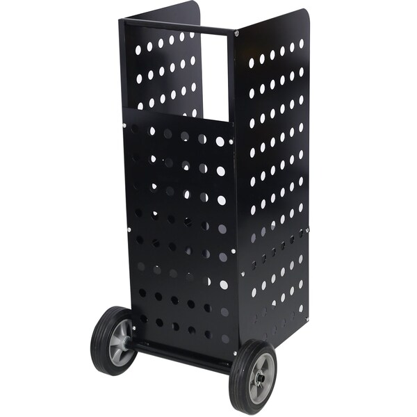 Edendirect Heavy-Duty Firewood Cart, Rolling Fireplace Log Rack, 200lbs Capacity, Indoor & Outdoor Use - ED-W46543806