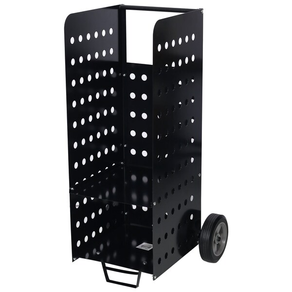 Edendirect Heavy-Duty Firewood Cart, Rolling Fireplace Log Rack, 200lbs Capacity, Indoor & Outdoor Use - ED-W46543806