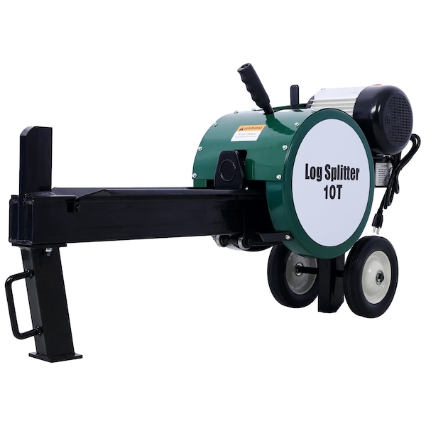Edendirect 10 Ton Electric Log Splitter - 2HP, 16A, Double Flywheel, Portable Firewood Splitting Machine - ED-W465119827