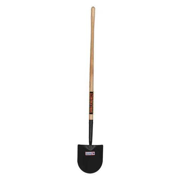 Structron Irrigation Shovel, Steel Blade, 46.5 in L Natural Hardwood Handle - 49181