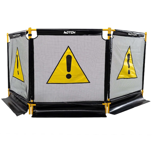 Notch Tri Guard II Heavy-Duty 3-Section Debris Containment Mesh Barrier - 100075