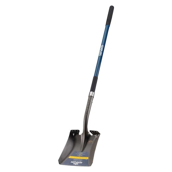 Gemplers Square Point Shovel with Extended Socket, Fiberglass Handle - TS007G