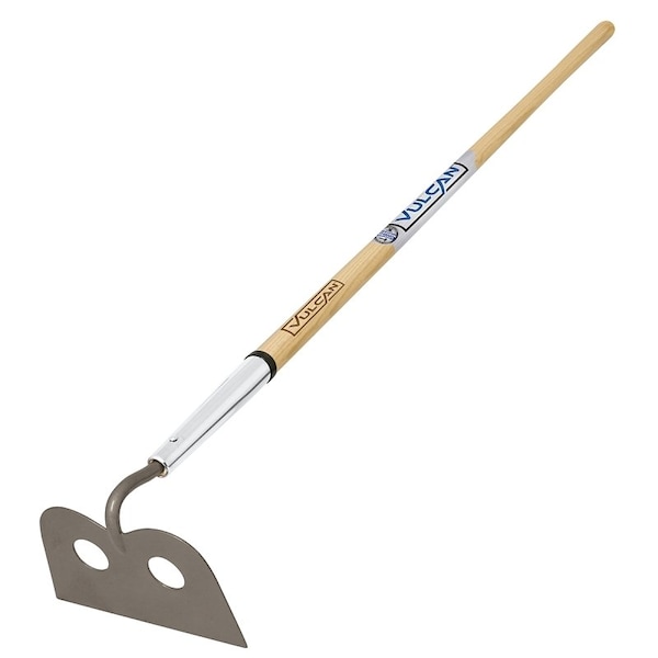 Vulcan Mortar Hoe, 10 in W Blade, Steel Blade, 60 in L Handle, Wood Handle - 34468