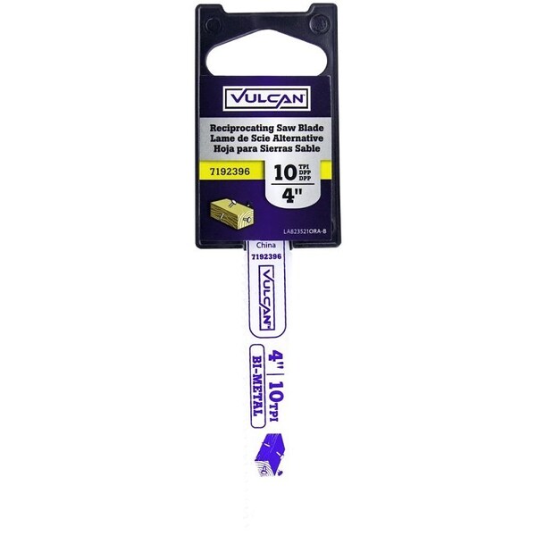 Vulcan Reciprocating Saw Blade, High Speed Steel Cutting Edge - 823521OR