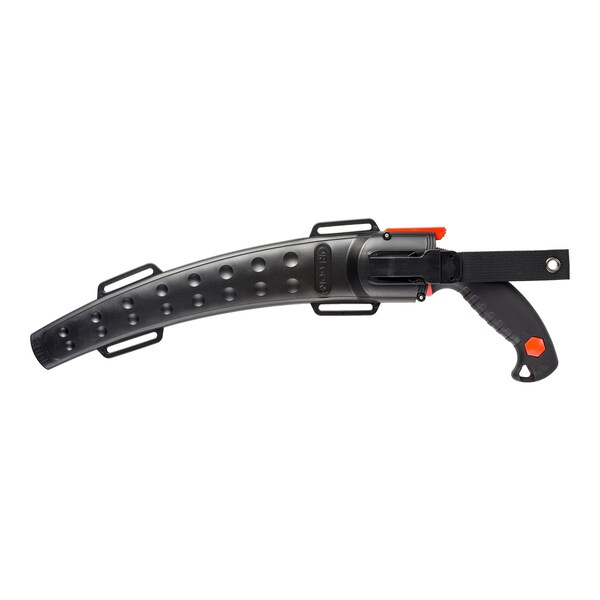 Oregon 13" Curved Premium Steel Blade Arborist Pruning/Cutting Hand Saw Tool with Scabbard Safety Sheath - 600136