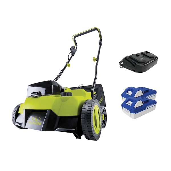 Sun Joe Sun Joe 48V iON+ Cordless 15-Inch 5-Position Walk-Behind Lawn Dethatcher - 24V-X2-DTS15