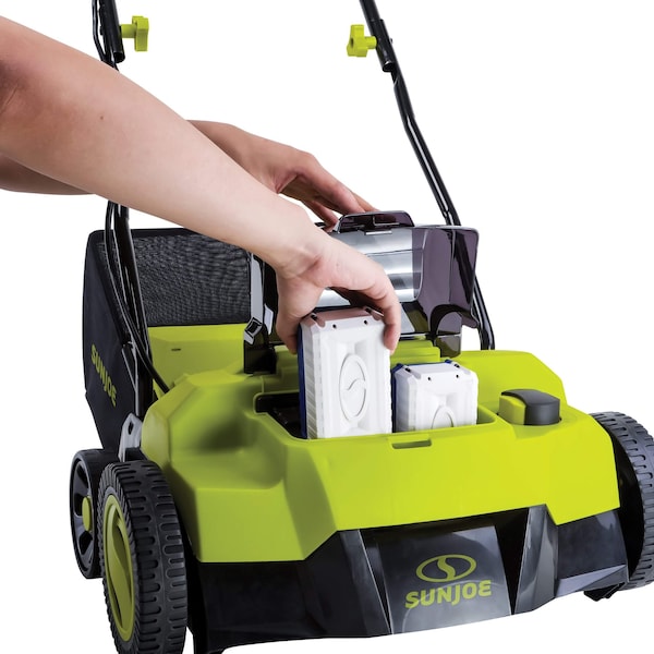 Sun Joe Sun Joe 48V iON+ Cordless 15-Inch 5-Position Walk-Behind Lawn Dethatcher - 24V-X2-DTS15