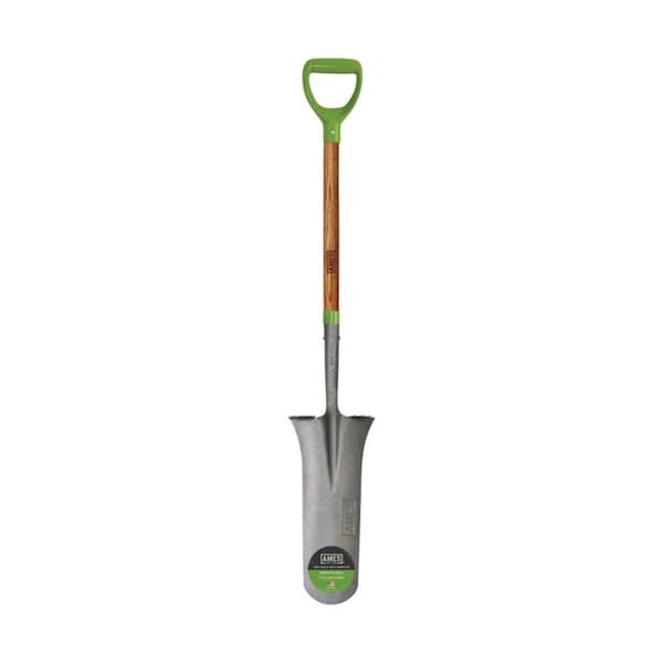 Ames 7.5 in W Drain Spade, Steel, 47 in L Handle - 2531700