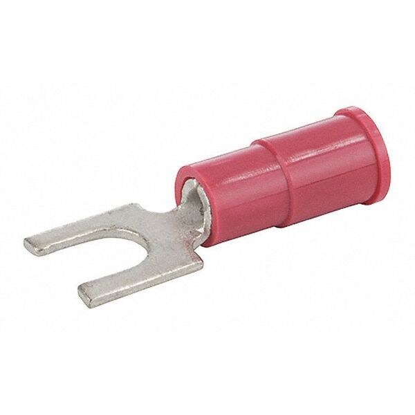 Terminal de pala de bloque de vinilo NSI Industries 22-18 AWG con espárrago #8 - S22-8V-B