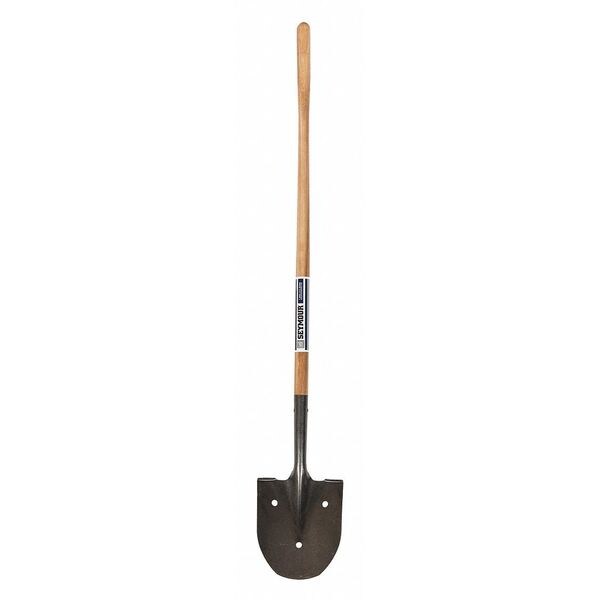 Seymour Midwest Rice Shovel, 16 ga Steel Blade, Forward Turn Step, 48 in L Natural Hardwood Handle - 49085