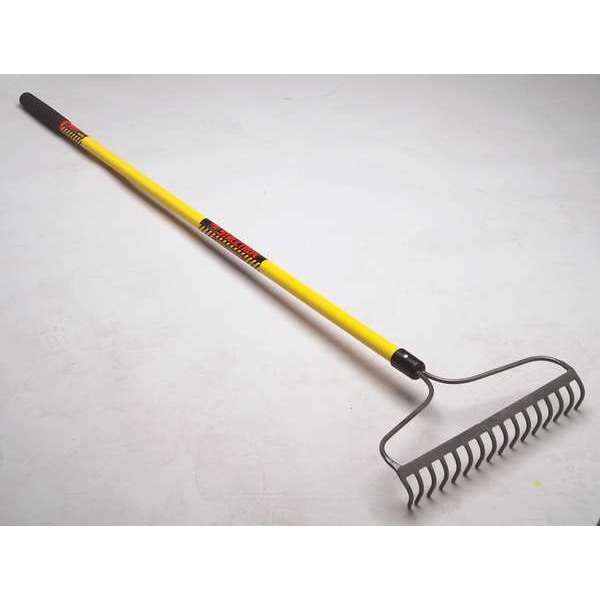Seymour Midwest 16-tine Rake with 60"L Fiberglass Handle - 42366GRA