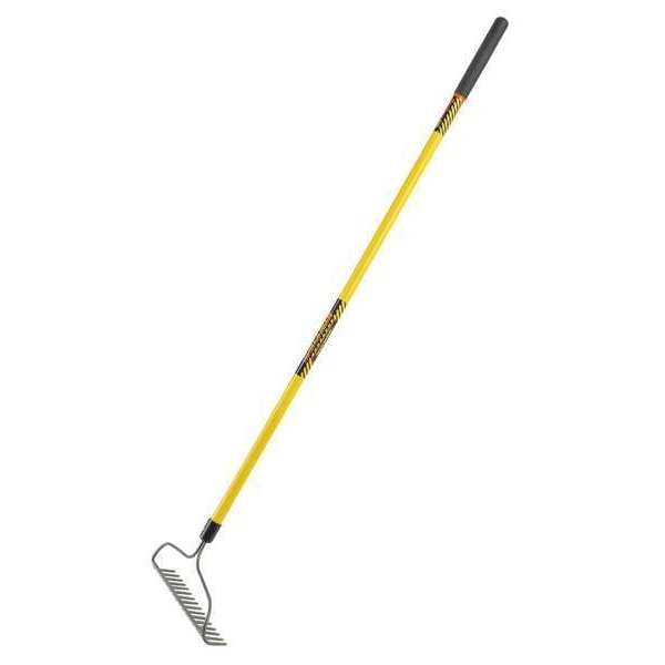 Seymour Midwest 16-tine Rake with 60"L Fiberglass Handle - 42366GRA