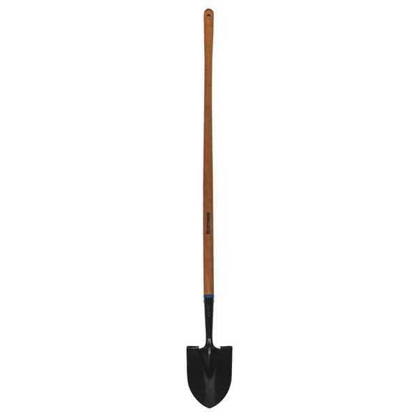 Seymour Midwest Round Point Shovel, Tempered Steel Blade, 44 in L Hard Wood Handle - 60700