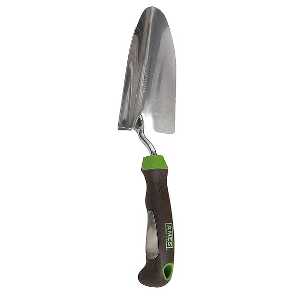 Ames Hand Trowel, Stainless Steel Blade, 6 1/4 in L Polypropylene Handle - 24450GR
