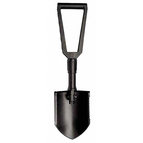 Gerber 14 ga Round Point Foldable Shovel, Steel Blade, 9-3/8 in L, Black - 30-000075