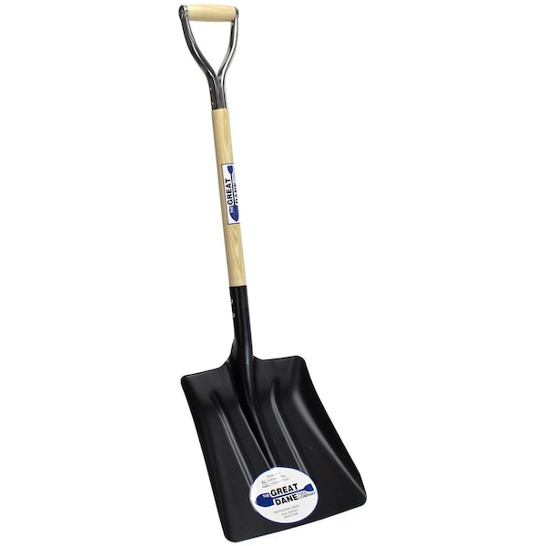 The Brush Man No 2 Coal Shovel, Stainless Steel, Wood Handle W/ D-Grip, 3PK - SHOVEL-CO-DW2-I