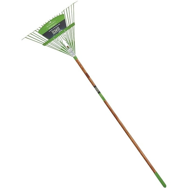 Ames Leaf Rake, Steel Tine, 22Tine, Wood Handle - 2915612