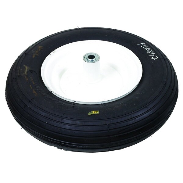 A & I Products WHEEL-BARROW, RIB, 4.80X400X8, STEEL-WHITE 6" x15.5" x15.5" - A-B1SB872