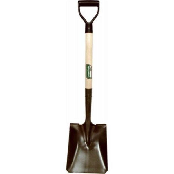 Grillgear Green Thumb Square Point Transfer Shovel with Wood D-Handle - GR3245244