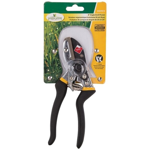 Landscapers Select Pruning Shear, 1/2 in Cutting Capacity, Steel Blade, Aluminum Handle, Cushion-Grip Handle - GP1005