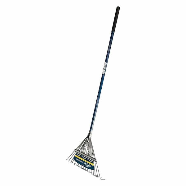 Gemplers 18-Tine Spring Brace Leaf Rake with Fiberglass Handle - 237535