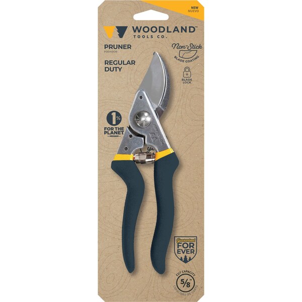Woodland Tools Woodland Tools Carbon Steel Bypass Bypass Pruner - 05-2006-100