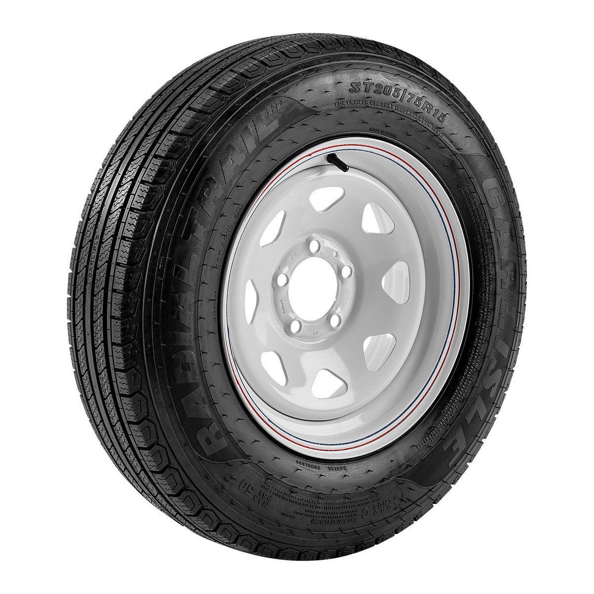 Llanta de remolque radial Haul-Master ST205/75R15, capacidad de 1820 lb - 59807