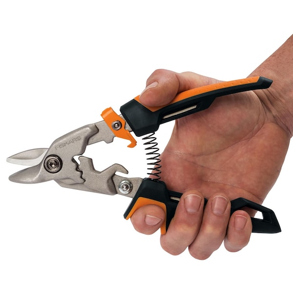 Fiskars PowerGear Aviation Snips (Bulldog Cut) - 710650-1002