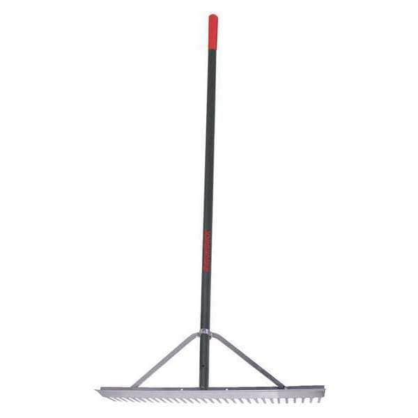 Razor-Back Landscape Rake, 30 in. W, Aluminum Handle - 63137GR
