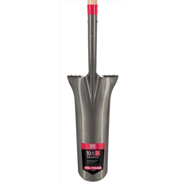 Truper Truper Tru-Tough 48 in. Steel Round Drain Spade Wood Handle - PEP-16E