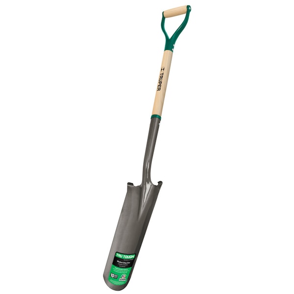 Truper Truper Tru-Tough 48 in. Steel Round Drain Spade Wood Handle - PEP-16E